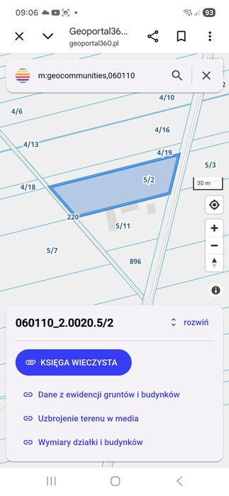 Działka budowlana WZ 4030m2 Rogoźniczka