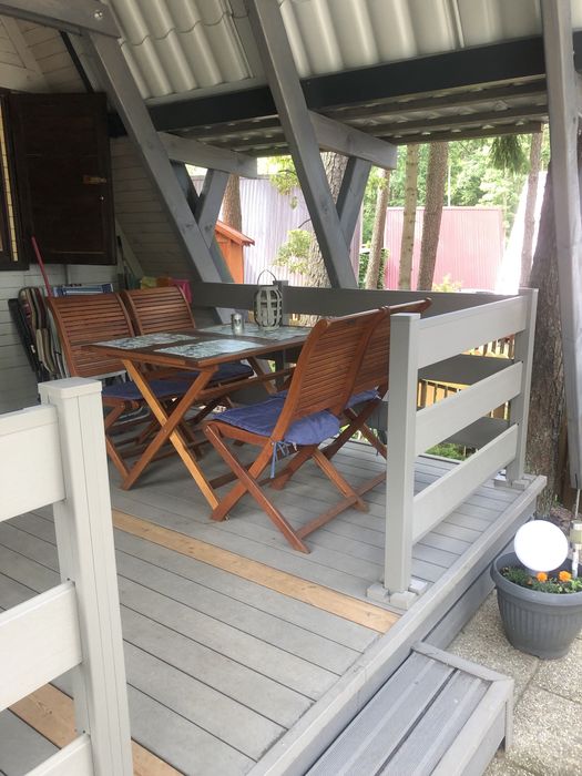 Domek nad jeziorem Symsar -Warmia i Mazury prywatny pomost łódka kajak