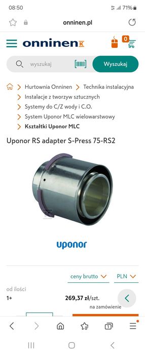 Kształtki Uponor s-press nowe