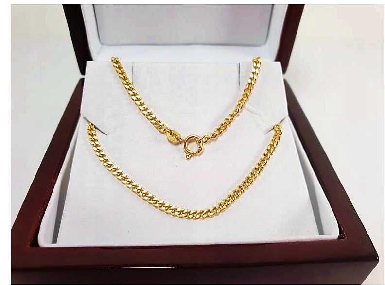 Złoty Łańcuszek Pancerka, Próba 750(18K) 5,10g 50cm