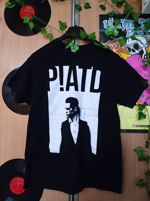 Czarny T-shirt Panic! At The Disco P!ATD M Emo Punk Merch Alternative