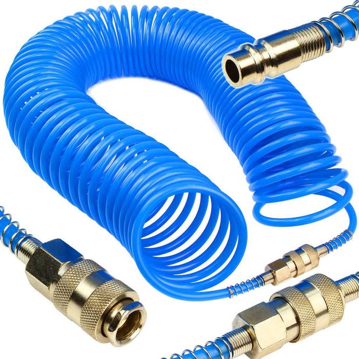 Спіральний пневматичний шланг 10м 6x8мм 8 бар M80464