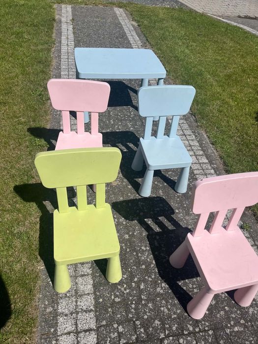 Stolik i krzesełka Ikea Mamut