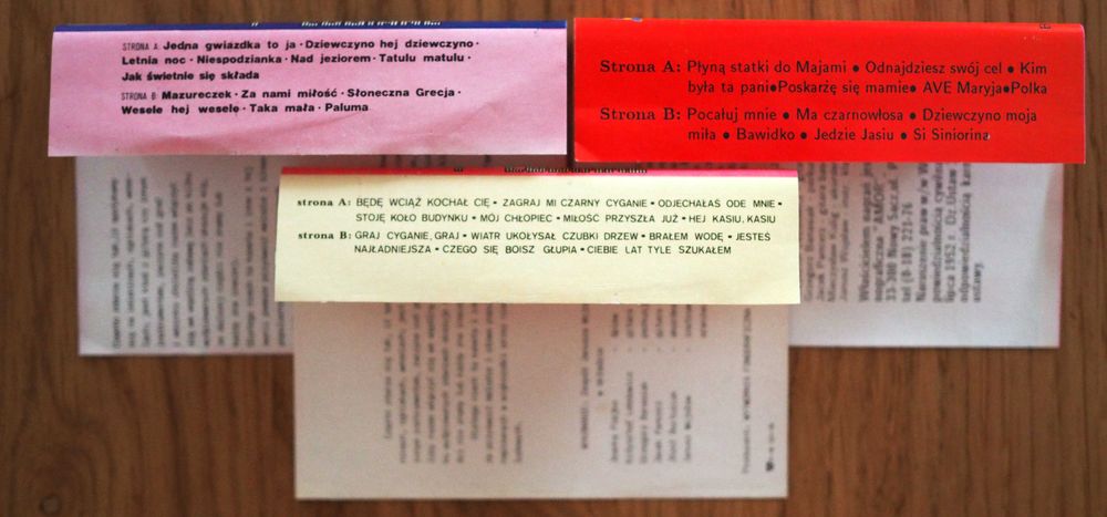 Melodie znane i lubiane, 9 kaset