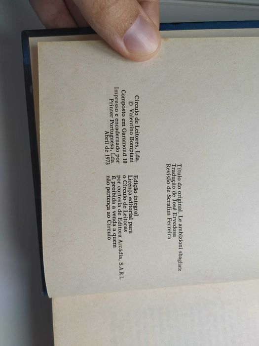 "Ambições Frustradas", de Alberto Moravia