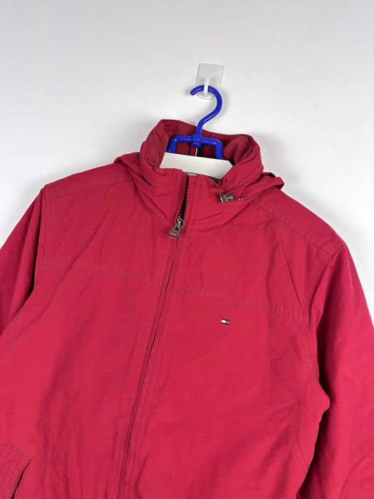 Kurtka męska Tommy Hilfiger czerwona basic wiatrówka r. M