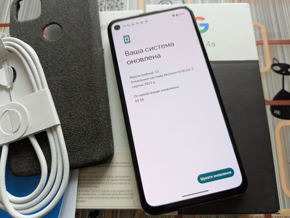 ІДЕАЛ Google Pixel 4a4G 6-128Gb Just Black/Neverlock/2-Sim/NFC/АКБ 100
