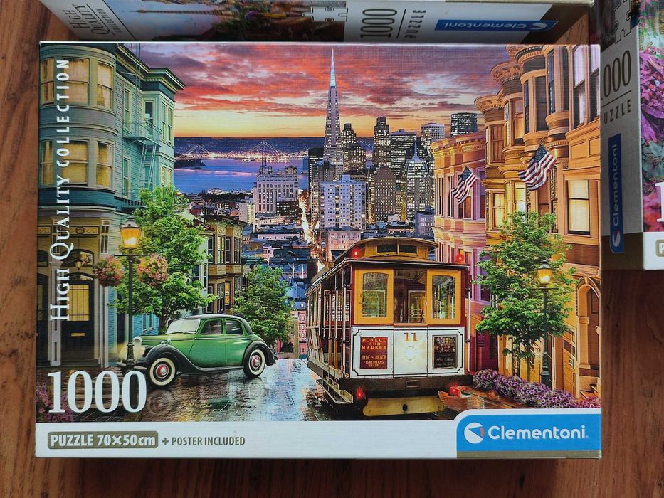 Puzzle Clementoni 1000 elementów, zestaw 4 sztuki