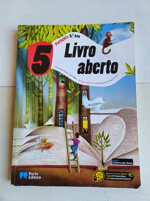 Livro/Manual Escolar 5° Ano Português Livro Aberto Usado