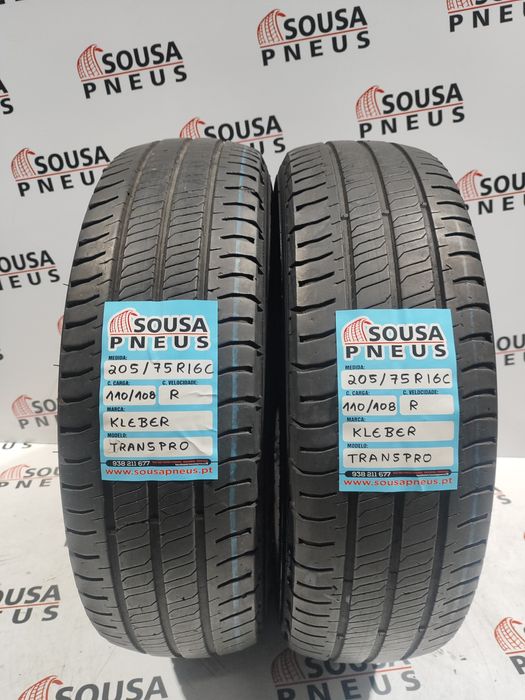 2 pneus semi novos 205-75R16C Kleber - Oferta dos Portes