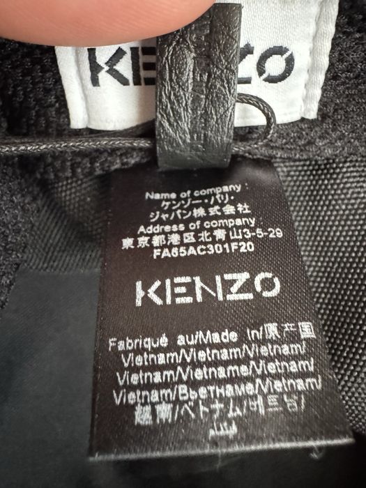Czarna czapka z daszkiem - Kenzo Tiger