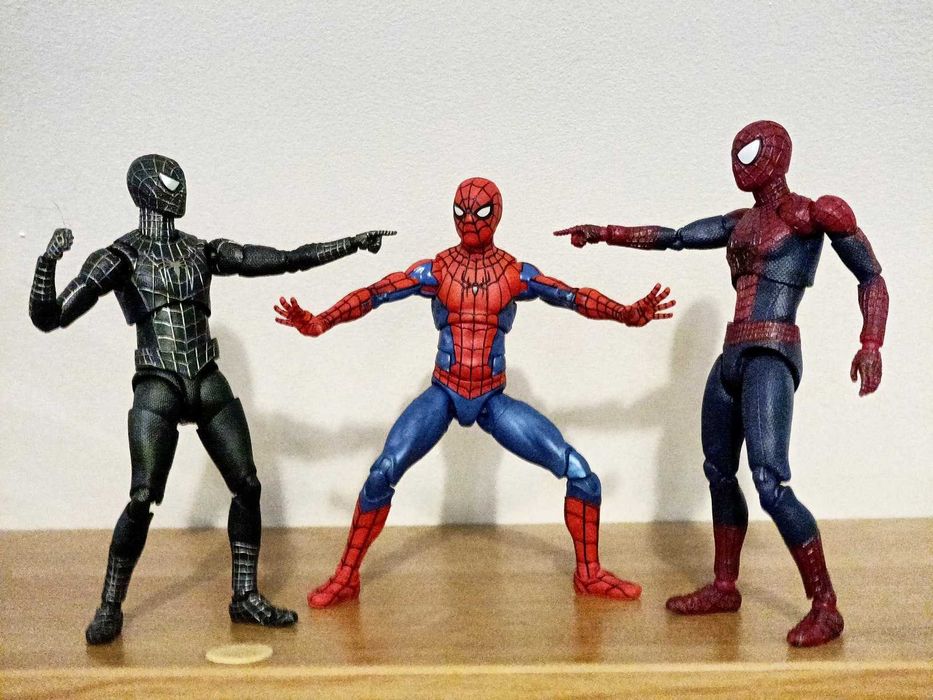 Комплект фігурок марвел людина павук marvel spider man marvel legends hasbro mafex ct toys shf bandai