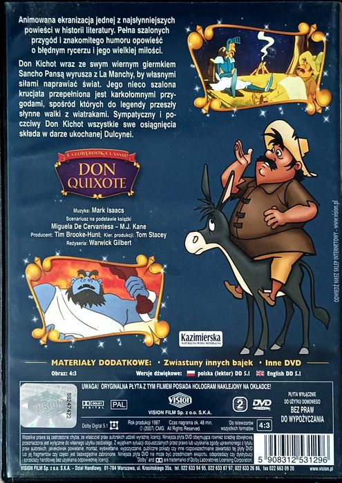 Don Kichot bajka na DVD