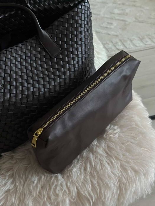 Сумка плетена шкіряна