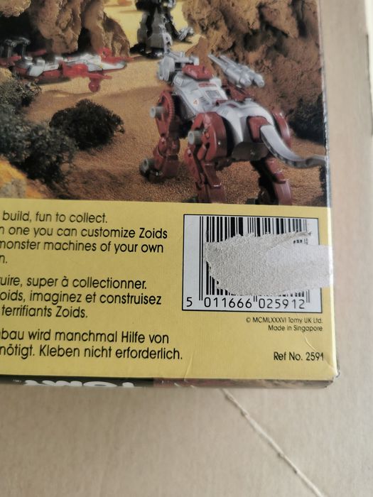VAZIA!! Caixa Original Zoids Scarab