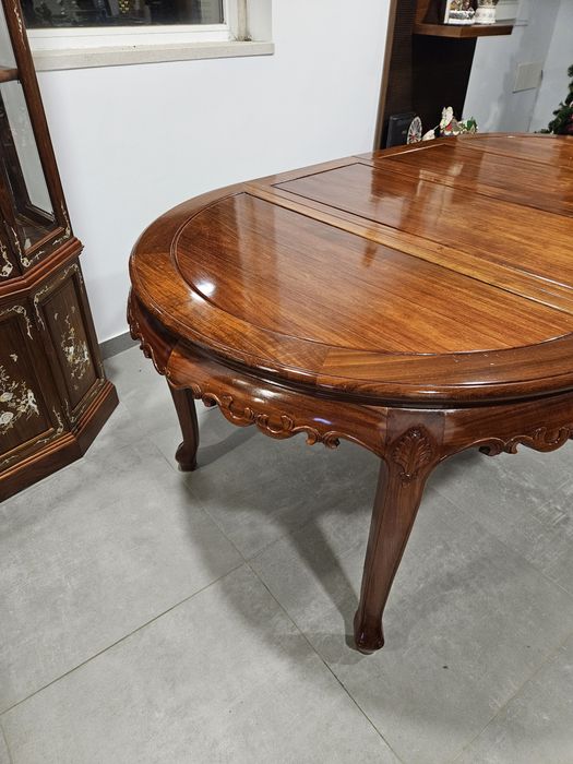 Mesa de jantar Oriental Pau Rosa