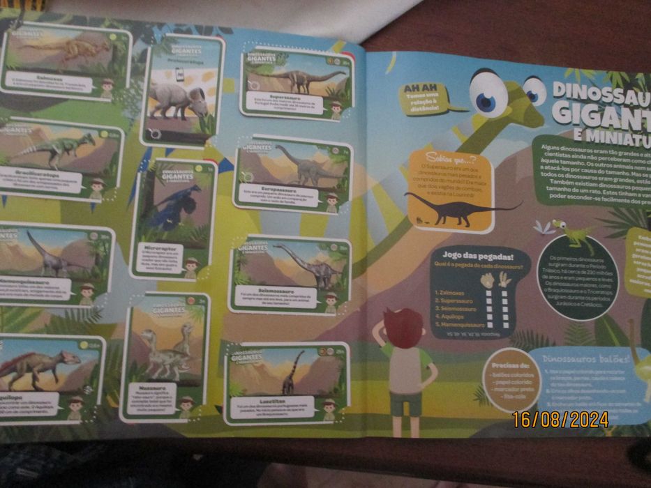 Caderneta completa  - Super animais 3 - Dinossauros