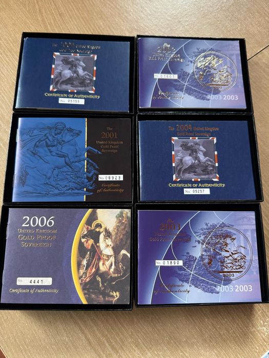 Moedas libras ouro certificadas