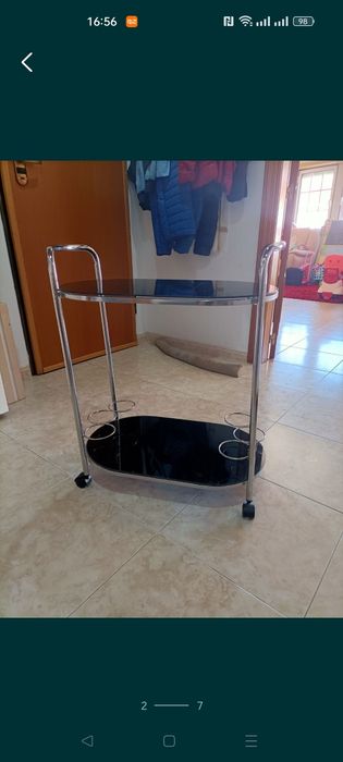 Mesa em vidro em bom estado