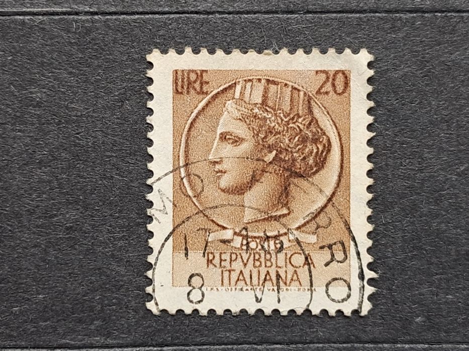 Znaczek pocztowy Poste Repvbblica Italiana 20 Lire