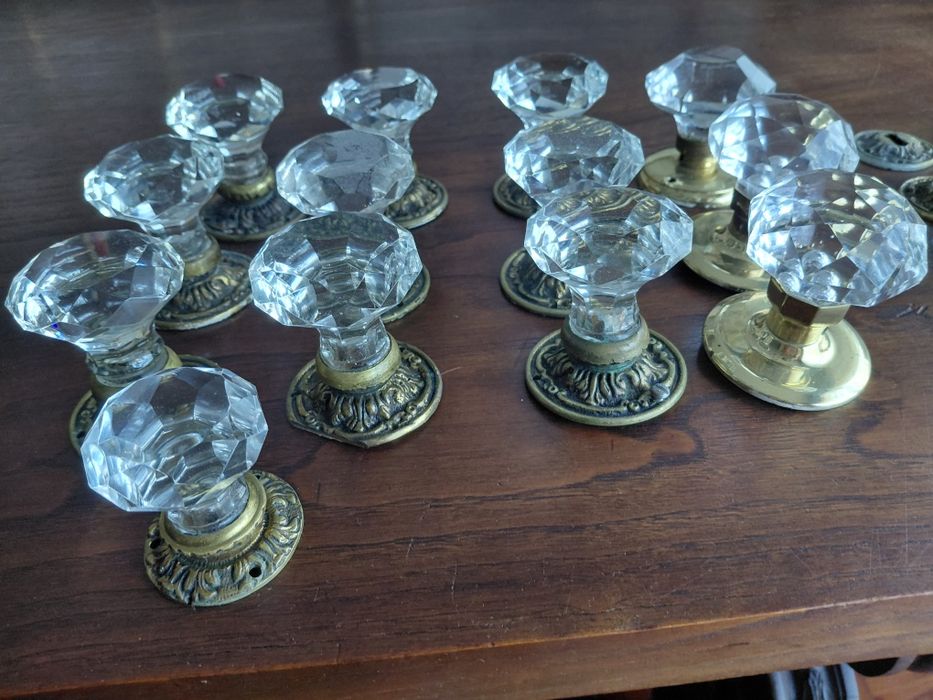 12 maçanetas de vidro vintage