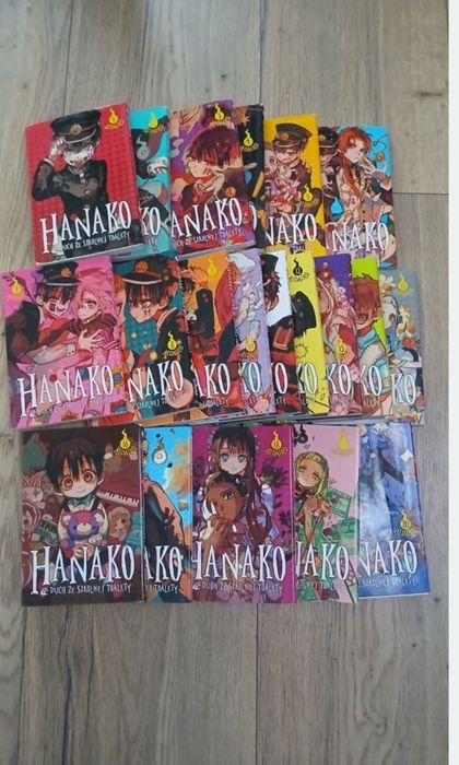 Hanako manga 1 -20 gratis przypinka i 2 karty