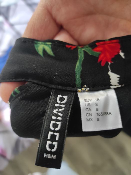 Sukienka w kwiaty, h&m, 38