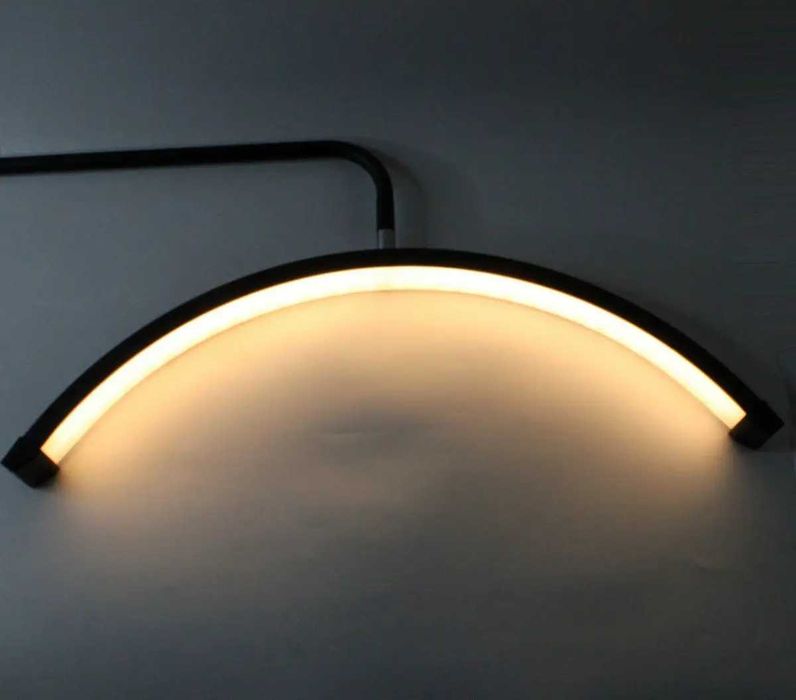 Безтіньова лампа на струбцині LED MOON HD-M6X-36 (SP-006), 36Вт, Чорна