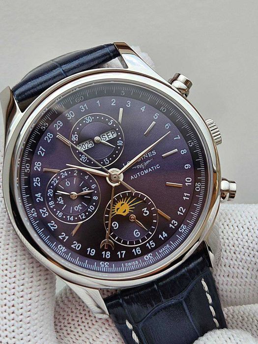 Швейцарські годинники Longines Master Collection Silver Blue