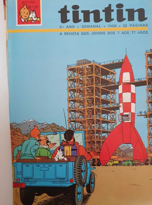 Livro encadernado da revista Tintin: Nº6 - 3ºAno, Anos 60