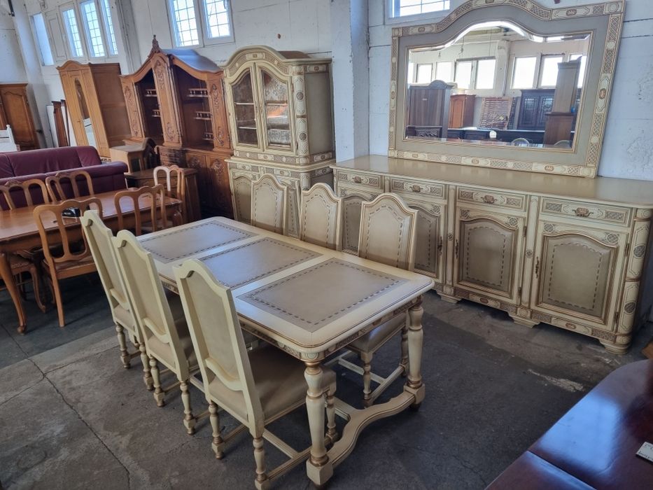 unikat! meble do salonu jadalni stół komoda witryna