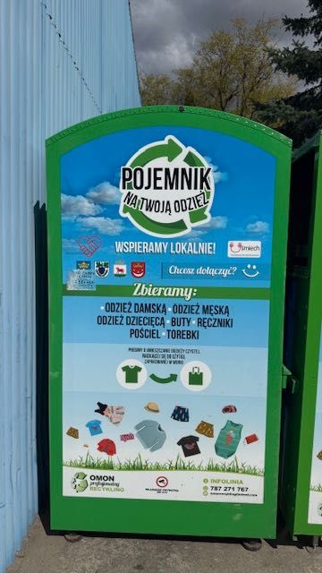 Kontenery na odzież używaną