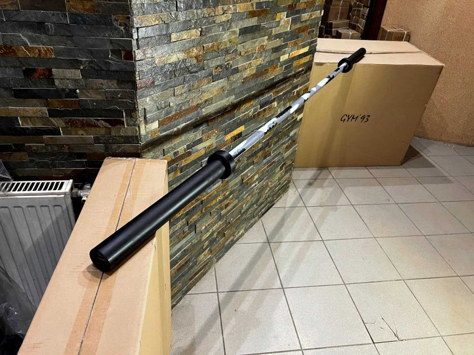 Camouflage Men Bar Gryf Olimpijski 220 cm 20 kg 8 łożysk do 700 kg