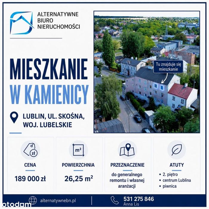 Kawalerka na sprzedaż – Lublin, ul. Skośna