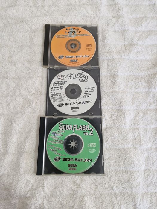 Lote 3 Cd's Sega Saturn -  flash 2, flash 3 e bootleg sampler