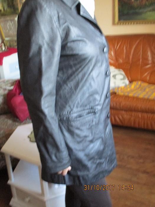 Kurtka skórzana prosta