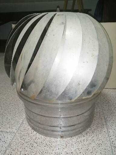 Chapéu Rotativo de Extração de Fumo de Churrasqueira 300 mm.