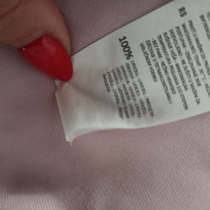 Reserved narzutka ramoneska pudrowy róż 100% lyocell rozmiar 38