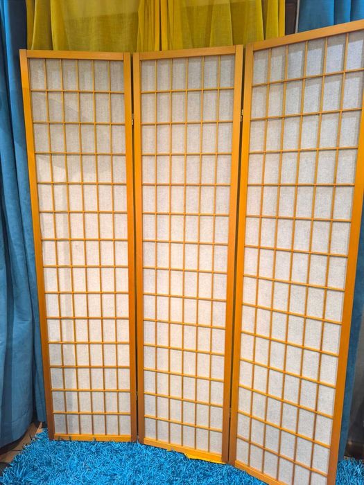 Biombo Dobrável com Painéis Shoji