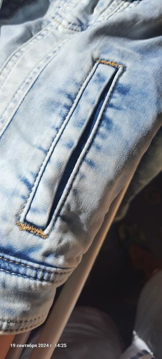 Джинсовка голубая, курточка джинсовая