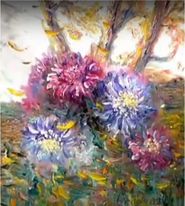 картина цветы картина маслом картина пионы картина подснежники