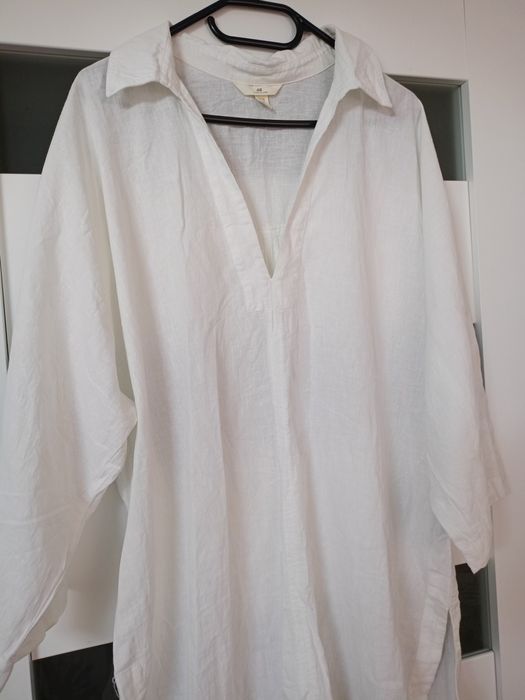 Tunika len bawełna h&m 44