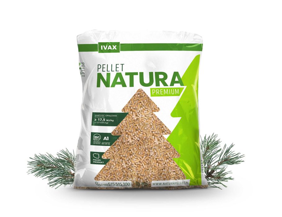 Pellet Natura pelet z trocin DARMOWA DOSTAWA certyfikat A1