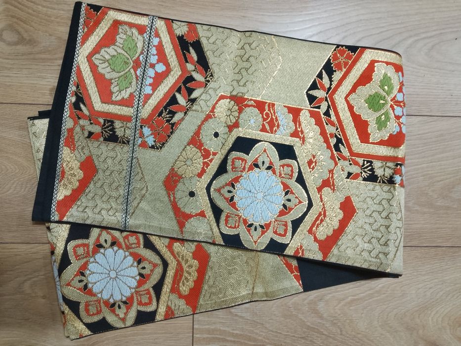 Pas fukuro obi, oryginalny japoński pas do kimono