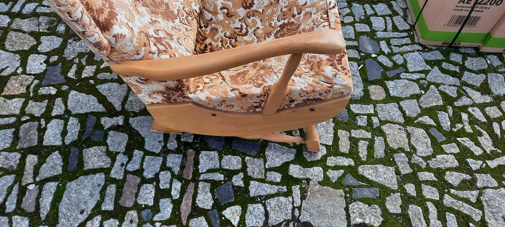 Fotel bujany lata 50 60 PRL