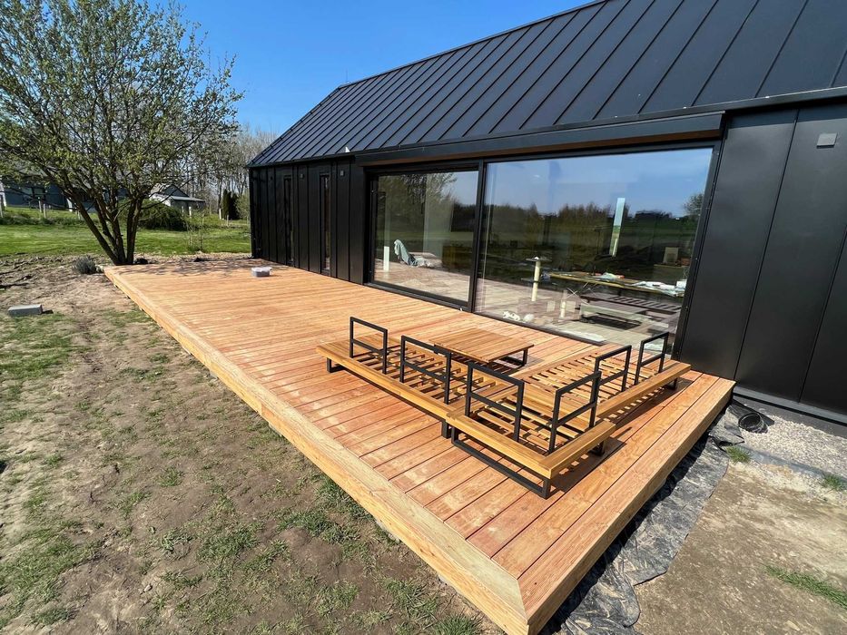 Deska tarasowa Modrzew Syberyjski ryflowana/gładka