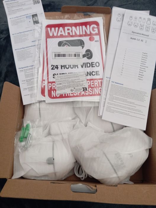 Sistema vídeo vigilância 4 câmeras c/visualização em smartphones