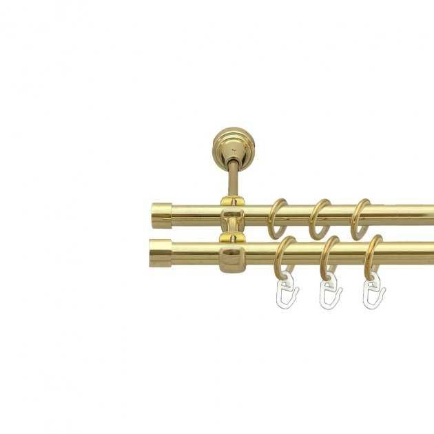 Карниз для штор однорядний металевий 19 мм (комплект)