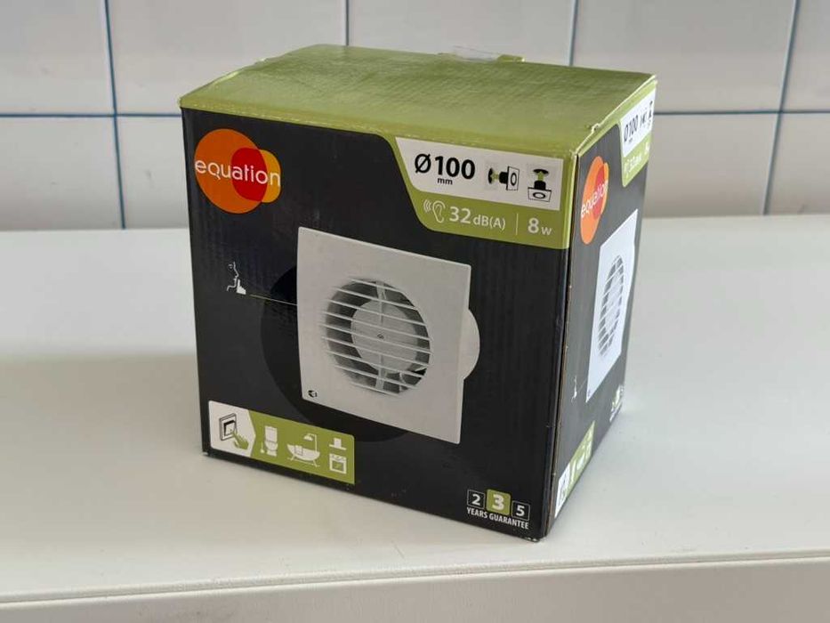 Extrator de ar Equation Q2 100 mm, Novo