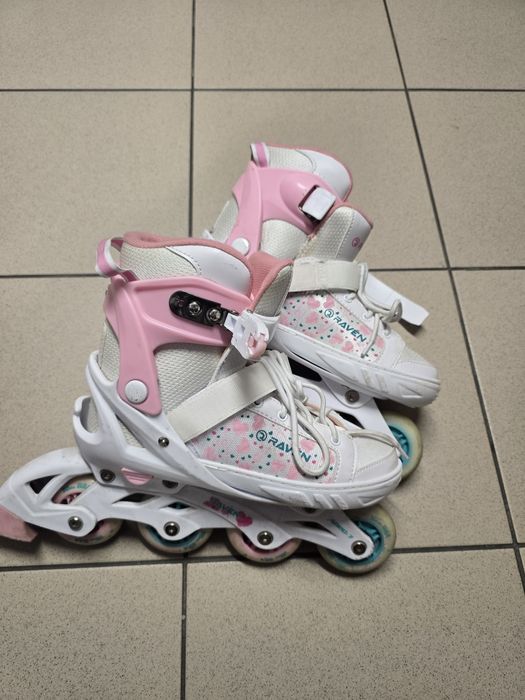 Rolki Raven regulowane roz. 35-39 stan bardzo dobry